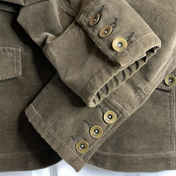 Vintage Lady Hathaway brown corduroy single breasted blazer women’s size medium - Picture 5 of 14